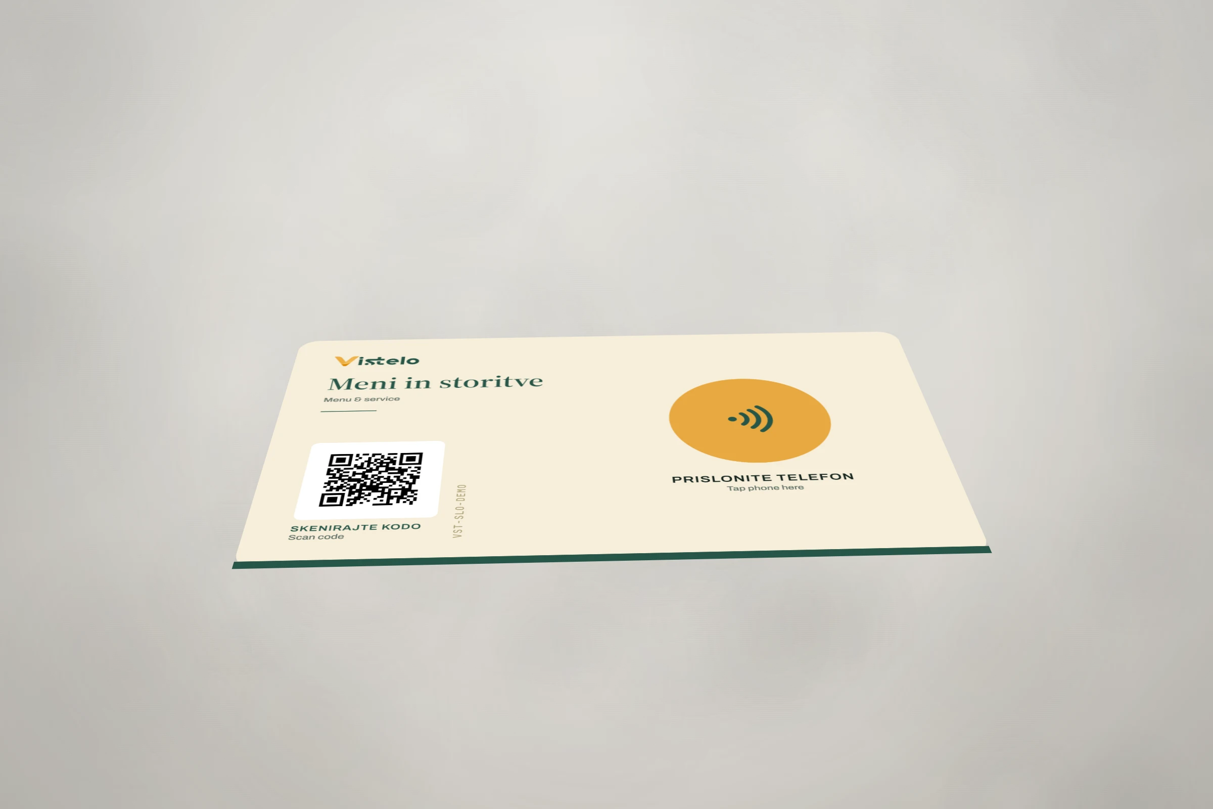Direct adhesive card
